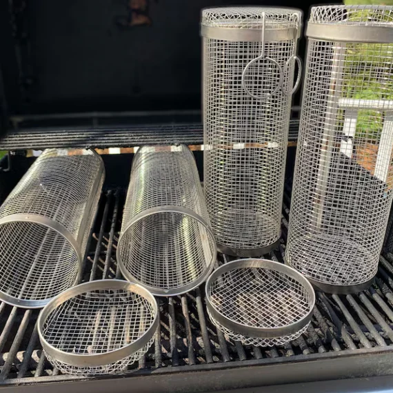 Barbecue stainless steel wire mesh cylinder - Image 13