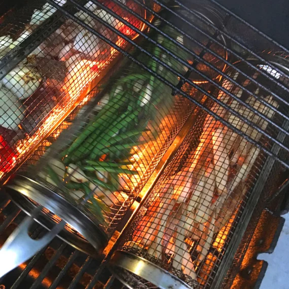 Barbecue stainless steel wire mesh cylinder - Image 5