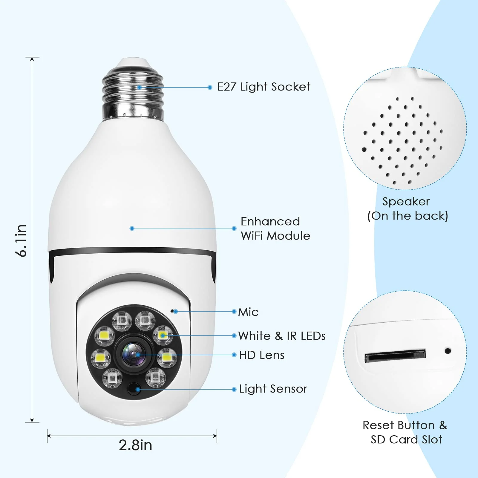 Keilini Lightbulb Security Camera - Image 4