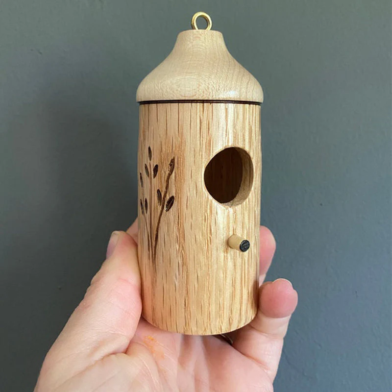 Sherum Wooden Hummingbird House - Image 4